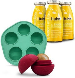 SmoothieDog Hundesmoothie Huhn mit Schleckball aus Naturkautschuk für alle Altersstufen und Größen, 3x 250 ml – Bild 1 von 13