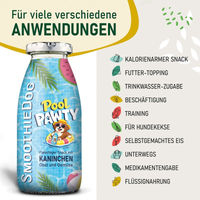Produktbild von SmoothieDog Hundesmoothie Kaninchen Sensitive Belohnungssnack ohne Zucker und Konservierungsstoffe 250 ml