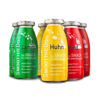 Produktbild von SmoothieDog Hundesmoothie Klassik Mix Lamm Rind Huhn mit Lickimat Grün 6x250 ml getreidefrei - 6 x 250 ml