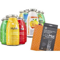 Produktbild von SmoothieDog Hundesmoothie Probierset mit Lickimat Buddy L 12x250 ml getreidefrei mit Huhn, Lamm und Rind - 12 x 250 ml