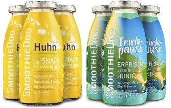 SmoothieDog Hundesmoothie Set Huhn und Ente 6x 250 ml Zucker- und Glutenfrei ohne Farb- und Aromastoffe - 6 x 250 ml – Bild 1 von 7