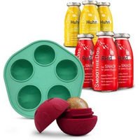Produktbild von SmoothieDog Hundesmoothie Set mit Schleckball Huhn und Rind ohne Farb- und Aromastoffe für alle Altersstufen und Größen (6 x 250 ml)