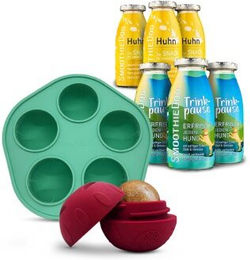 SmoothieDog Hundesnack Set mit Huhn und Ente Smoothies sowie befüllbarem Schleckball aus Naturkautschuk für alle Altersstufen und Größen – Bild 1 von 12