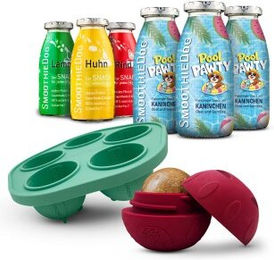 SmoothieDog Hundesnacks Set mit Summer-Edition, Klassik-Paket und Schleckball, ohne Zucker, für alle Altersstufen, 6x 250 ml – Bild 1 von 3