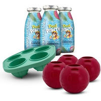 Produktbild von SmoothieDog Intelligenzspielzeug aus Naturkautschuk für Kaninchen bunt mit 4 Schleckbällen