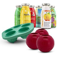 Produktbild von SmoothieDog Intelligenzspielzeug Set mit Schleckball aus Naturkautschuk und 6x 250 ml Smoothie Mix für Hunde aller Altersstufen