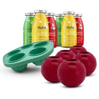 Produktbild von SmoothieDog Klassik Hund Smoothie Set mit 6x 250 ml und 5 bunten Schleckbällen aus Naturkautschuk für alle Altersstufen