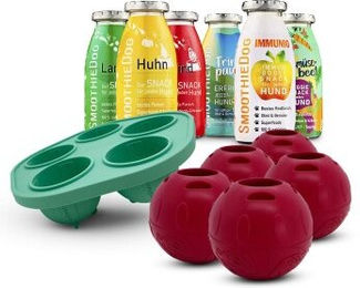 SmoothieDog Mix Hund Funktionssnack mit Huhn Lamm Rind Ente ohne Farb- und Aromastoffe sowie Konservierungsstoffe 6x 250 ml inklusive Schleckball 5 Fleisch – Bild 1 von 3