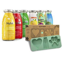 Produktbild von SmoothieDog Probierset Hundeeis mit Eisform und 6x 250 ml Mix aus Lamm, Rind und Huhn getreidefrei und ohne Zucker für alle Hunde - 6 x 250 ml