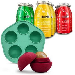 SmoothieDog Schleckball Hundesmoothie Klassik Mix Huhn Lamm Rind 12x250 g Zahnpflege-Snack aus Naturkautschuk für alle Altersstufen und Größen – Bild 1 von 12
