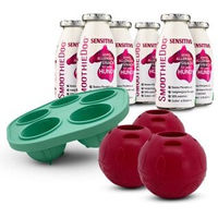 Produktbild von SmoothieDog Sensitivo Funktionssnack für Pferde hypoallergen und monoproteinisch 6x 250 ml mit 3 Schleckbällen