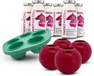SmoothieDog Sensitivo Funktionssnack für Pferde Monoprotein Hypoallergen 6x 250 ml mit 4 Schleckbällen – Bild 1 von 3