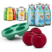 Produktbild von SmoothieDog Summer-Edition Funktionssnack Mix-Paket für Hunde ohne Zucker mit Huhn Lamm Rind Ente Kaninchen und 3 Schleckbällen 2250 ml
