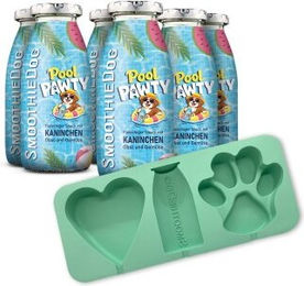 SmoothieDog Summer Edition Kaninchen Smoothie ohne Zucker und Monoprotein mit Eisform 6x 250 ml – Bild 1 von 3