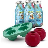 Produktbild von SmoothieDog Summer-Edition Kaninchen Snack Set ohne Zucker und Monoprotein 3x 250 ml mit 2 Schleckbällen für alle Altersstufen