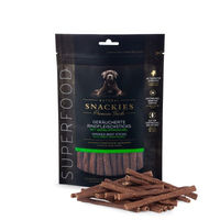 Produktbild von Snackies Hundesnack Geräucherte Rindfleischsticks mit Grünlippmuschel mit hohem Fleischanteil 170g - 170 g