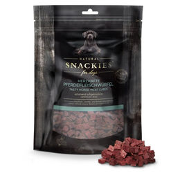 Produktbild von Snackies Hundesnack Herzhafte Pferdefleischwürfel 80g - 80 g