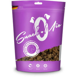 SnackOMio Hundesnack krosse Fleischwürfel vom Pferd getreidefrei und monoprotein 125 g - 125 g – Bild 1 von 4