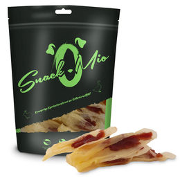 SnackOMio Naturkauartikel Kaninchenohren an Entenbrustfilet Monoprotein 6x70g – Bild 1 von 2