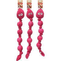 Produktbild von Snala Flamingo Hundespielzeug Schlange Emoji Rosa aus Neopren mit Quietschfunktion und Schwimmfähigkeit - 70 cm