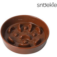 Produktbild von SNOEKIE Anti-Schling-Napf aus Porzellan mit buntem Design 15x15x3,5cm
