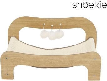 SNOEKIE Katzen-Chaiselongue Kratzbrett aus Holz für erwachsene Katzen – Bild 1 von 4