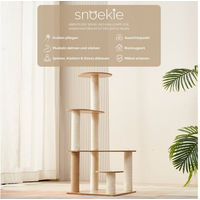 Produktbild von SNOEKIE Kratzbaum Minimalistisch mit 4 Ebenen aus Naturholz in Beige