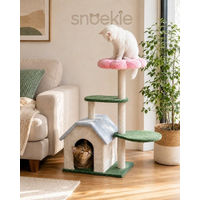 Produktbild von SNOEKIE Kratzbaum mit Katzenhaus aus Plüsch 95cm