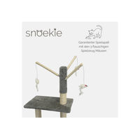 Produktbild von SNOEKIE Kratzbaum mit Liegekorb und Spielzeug aus Sisal 125cm