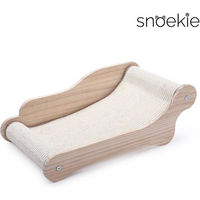 Produktbild von SNOEKIE Kratzbrett aus Holz mit Sisal in Beige und Weiß für Katzen aller Altersstufen Größe L