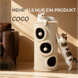 SNOEKIE Kratztonne für Katzen mit 3 Höhlen und stabilem Design – Bild 1 von 1