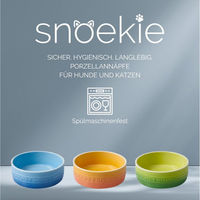 Produktbild von SNOEKIE Porzellan Haustiernapf mit Farbverlauf-Design 13.8x13.8x5cm