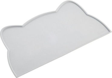 SNOEKIE Silikon-Futtermatte für Katzen mit Katzenkopf-Design Grau 46,5x25,8cm – Bild 1 von 1