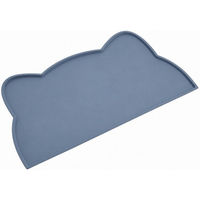Produktbild von SNOEKIE Silikon-Futtermatte für Katzen mit Katzenkopf-Design rutschfest 46,5 x 25,8 cm
