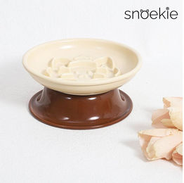 SNOEKIE Slow Feeder Napf aus Porzellan Erhöhtes Design HCT-LB17M Größe M – Bild 1 von 3