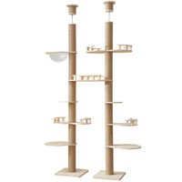 Produktbild von SNOEKIE XXL Kratzbaum Deckenhoch für Katzen höhenverstellbar 240-270 cm