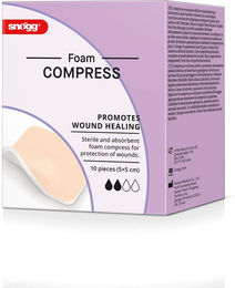 Snögg Foam COMPRESS Schaumkompressen für Pferde, Hunde und Katzen Weiß 5 x 5 cm – Bild 1 von 2