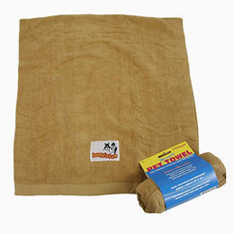 Produktbild von SnuggleSafe Mikrofaser-Hundehandtuch in Braun und Beige