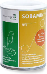 Produktbild von Sobamin Vet Vitaminsupplement Pulver für Hunde zur Unterstützung von Magen-Darm-Trakt und Immunsystem 150g