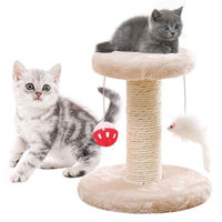 Produktbild von Solidchoice Kratzbaum aus Holz und Sisal für kleine bis mittelgroße Katzen