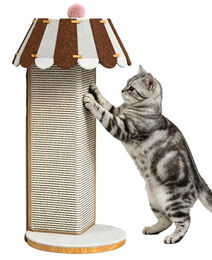 Solidchoice Vertikaler Kratzbaum aus Sisal für Katzen und Kitten 55 cm – Bild 1 von 4