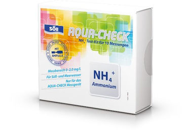 Söll AQUA-CHECK 81858 Ammonium 10 Tests zur photometrischen Wasseranalyse für Süßwasser und Meerwasser – Bild 1 von 2
