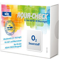 Produktbild von Söll AQUA-CHECK Sauerstoff 30 Tests Indikator-Kit zur photometrischen Wasseranalyse für Süßwasser und Meerwasser zur Fischpflege - 30 Stk.