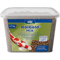 Produktbild von Söll KoiGold Mix Koifutter in Pelletform mit Spirulina und Meeresalgen 7 l - 2,4 kg