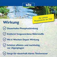 Produktbild von Söll PhosLock Phosphatbinder zur Algenkontrolle für Fischteiche 500 g - 500 g