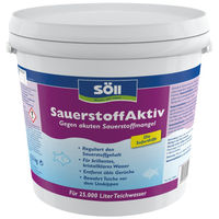Produktbild von Söll SauerstoffAktiv Teichpflegemittel zur Soforthilfe bei Sauerstoffmangel für Fische 10 kg - 10 kg
