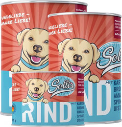 Sollis Nassfutter für Hunde Adult Rind Getreidefrei Monoprotein ohne Zucker 4800g – Bild 1 von 4