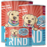 Produktbild von Sollis Nassfutter für Hunde Adult Rind Getreidefrei Monoprotein ohne Zucker 4800g