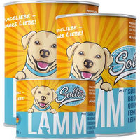 Produktbild von Sollis Nassfutter für Hunde Lamm Adult Getreidefrei Hypoallergen Monoprotein 1200g