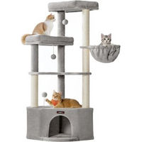 Produktbild von SONGMICS HOME Jumbo Kratzbaum für Katzen mit großer Kuschelhöhle und Sisal in Grau und Beige